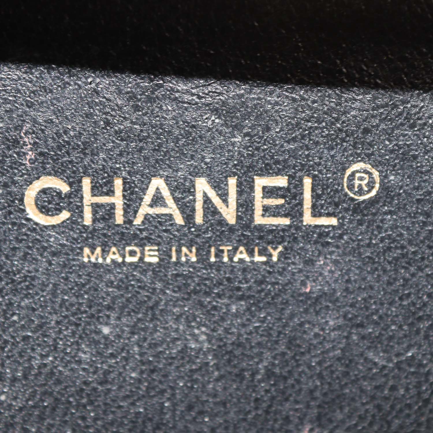 Chanel Navy Blue, Black Quilted Caviar Leather Small Vanity Case Bag