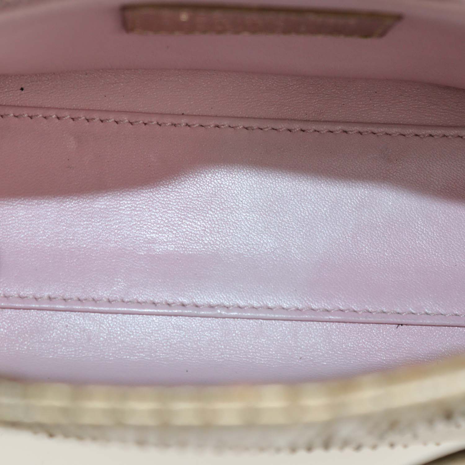 Christian Dior Gold Python Mini Lady Dior Tote