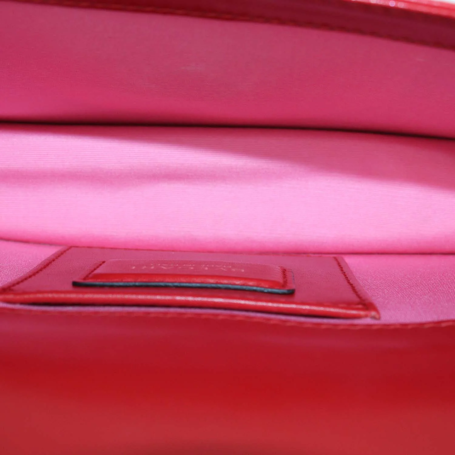 Bvlgari Red Leather Serpenti Forever Shoulder Bag