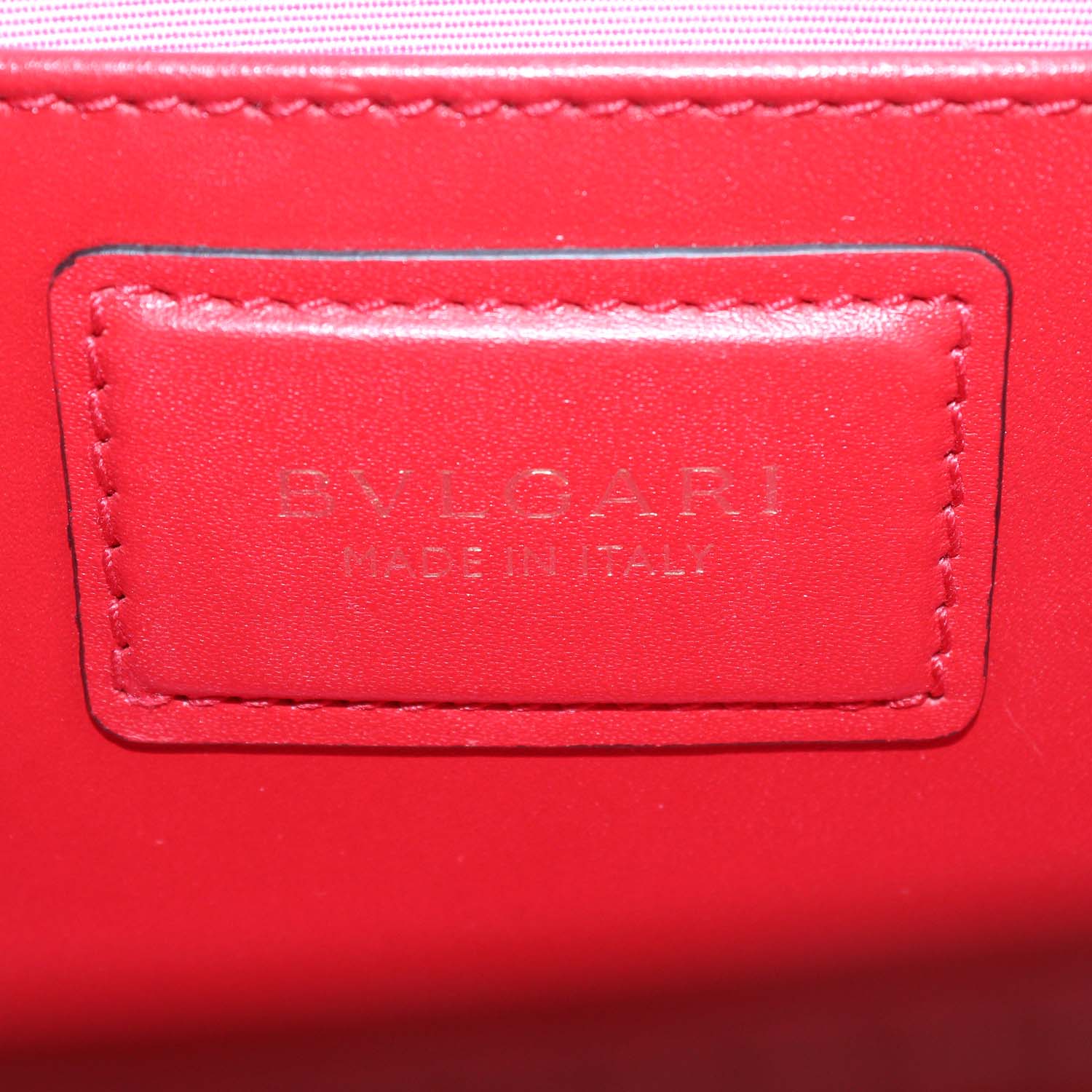 Bvlgari Red Leather Serpenti Forever Shoulder Bag