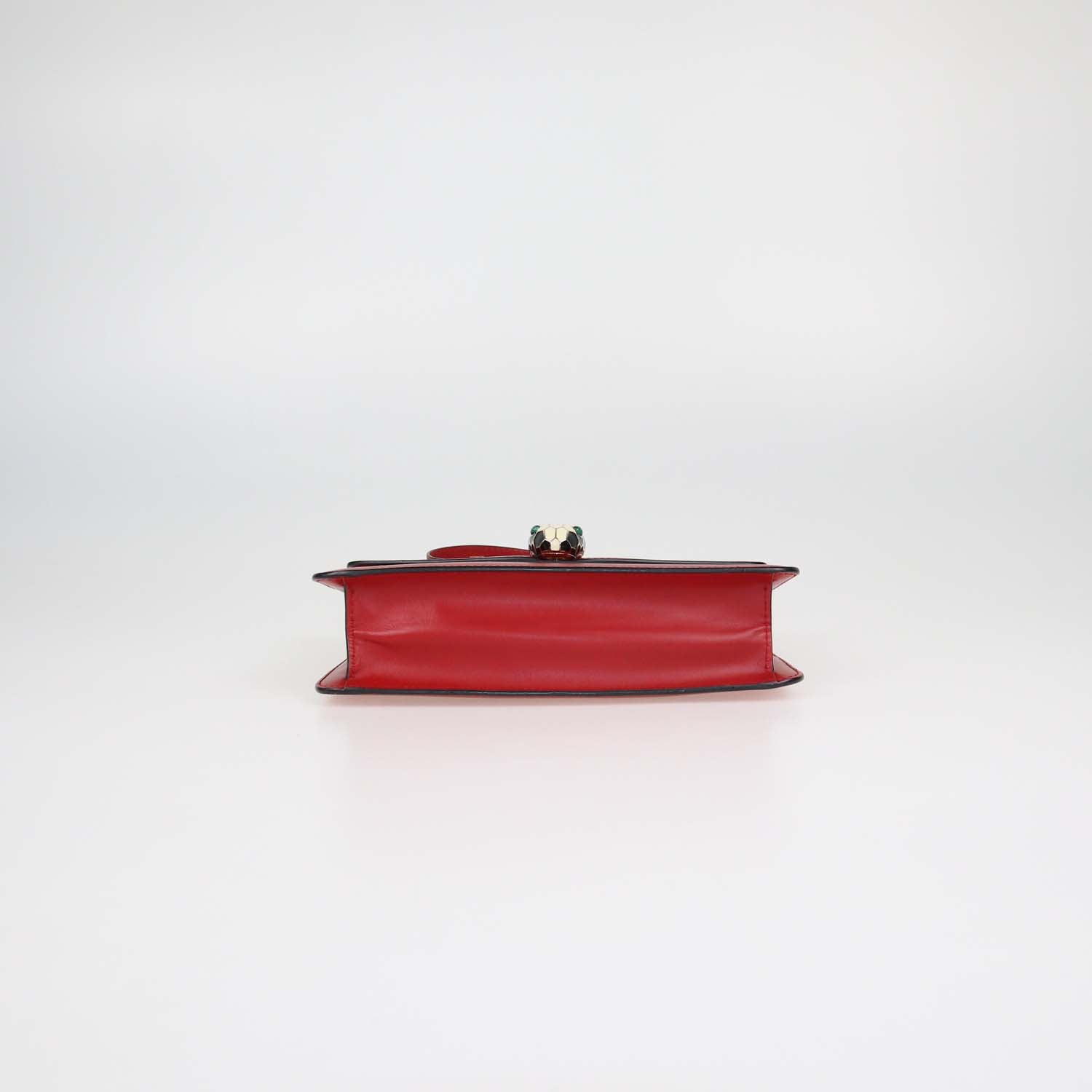 Bvlgari Red Leather Serpenti Forever Shoulder Bag
