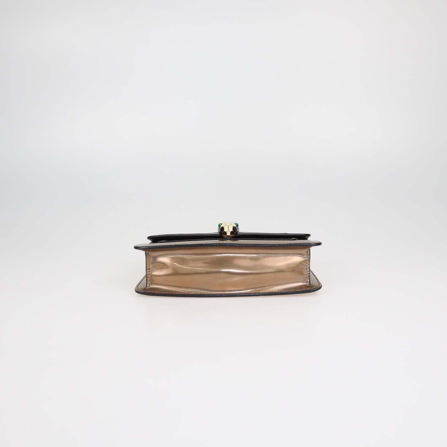 Bvlgari Bronze Patent Leather Serpenti Forever Shoulder Bag