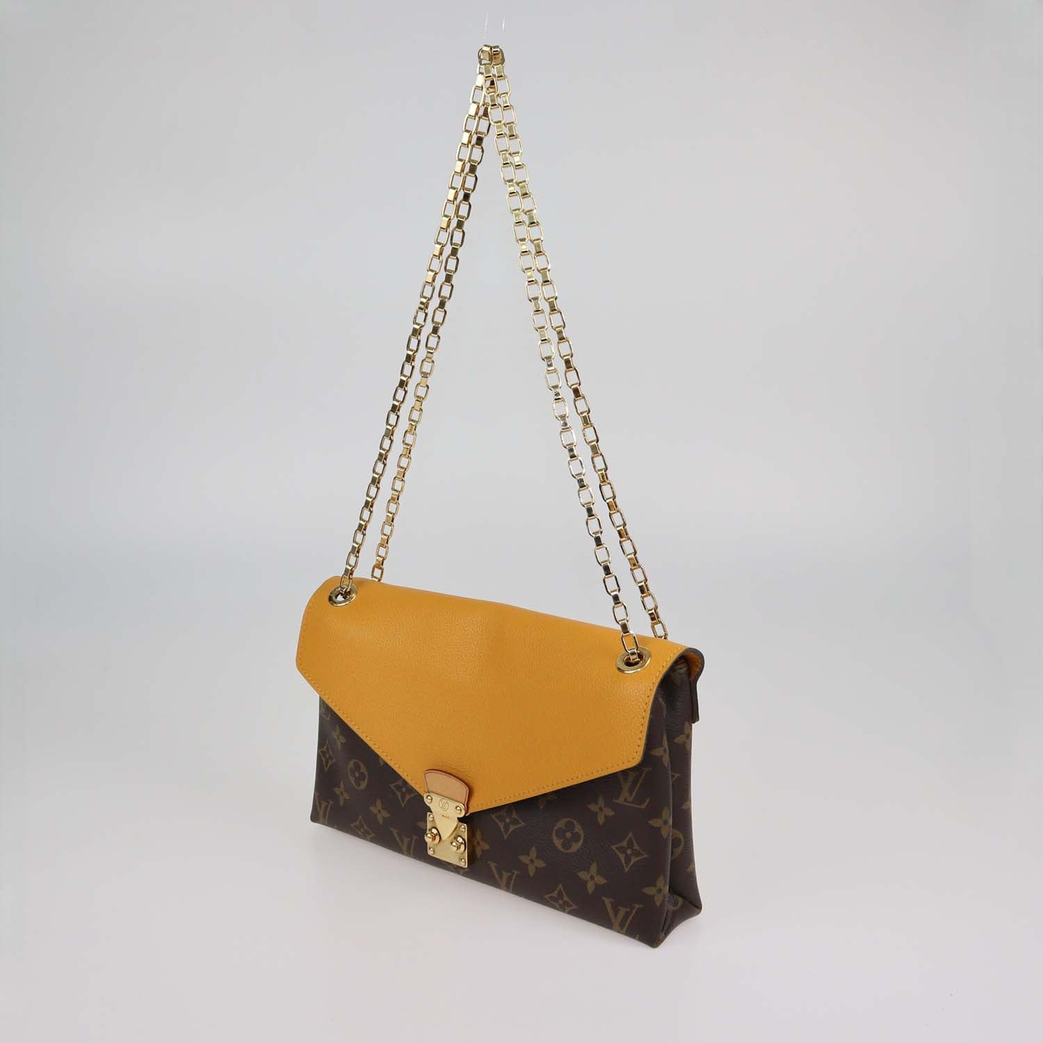 Louis Vuitton Safran Monogram Canvas and Leather Pallas Chain Bag