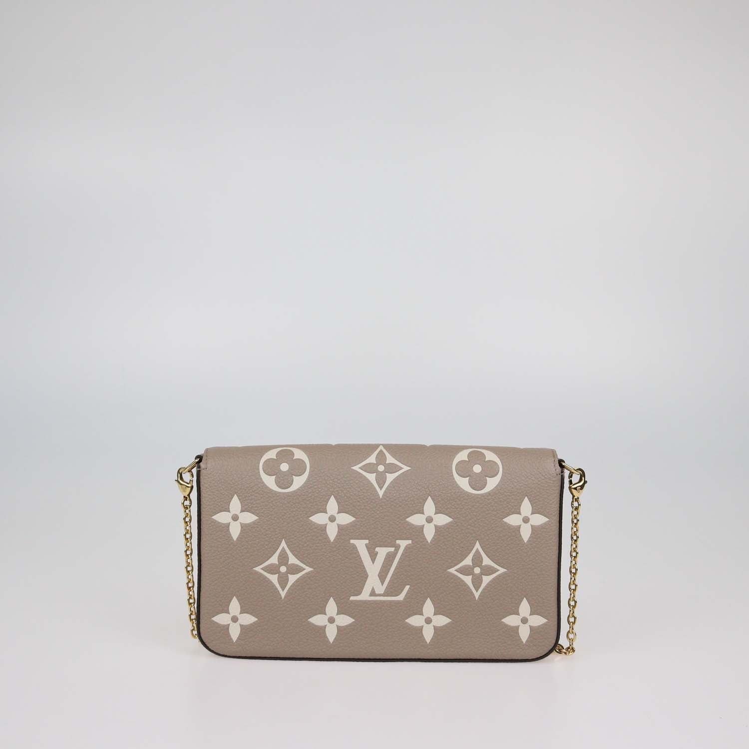 Louis Vuitton Beige Monogram Empreinte Leather Felicie Pochette Bag
