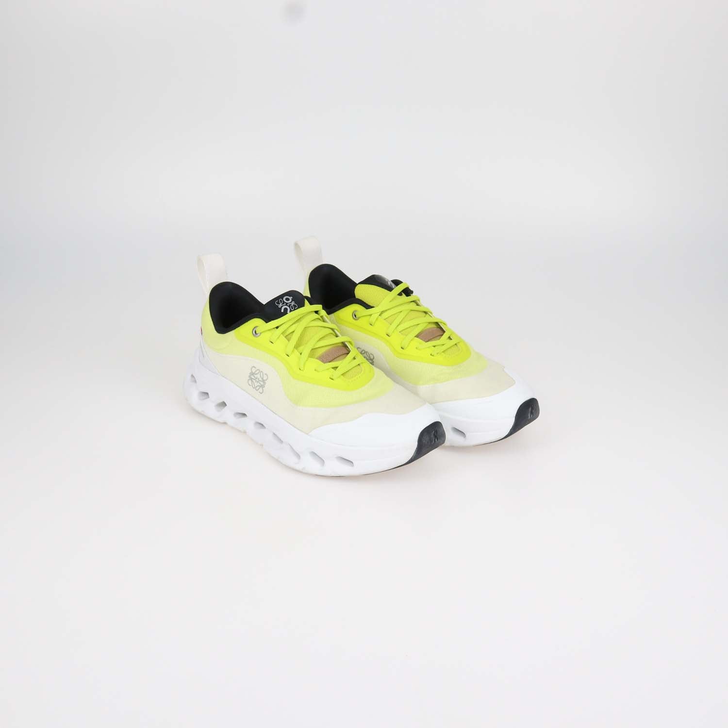 Loewe x On Neon Yellow, White Technical Fabric Cloudtilt 2.0 Sneakers