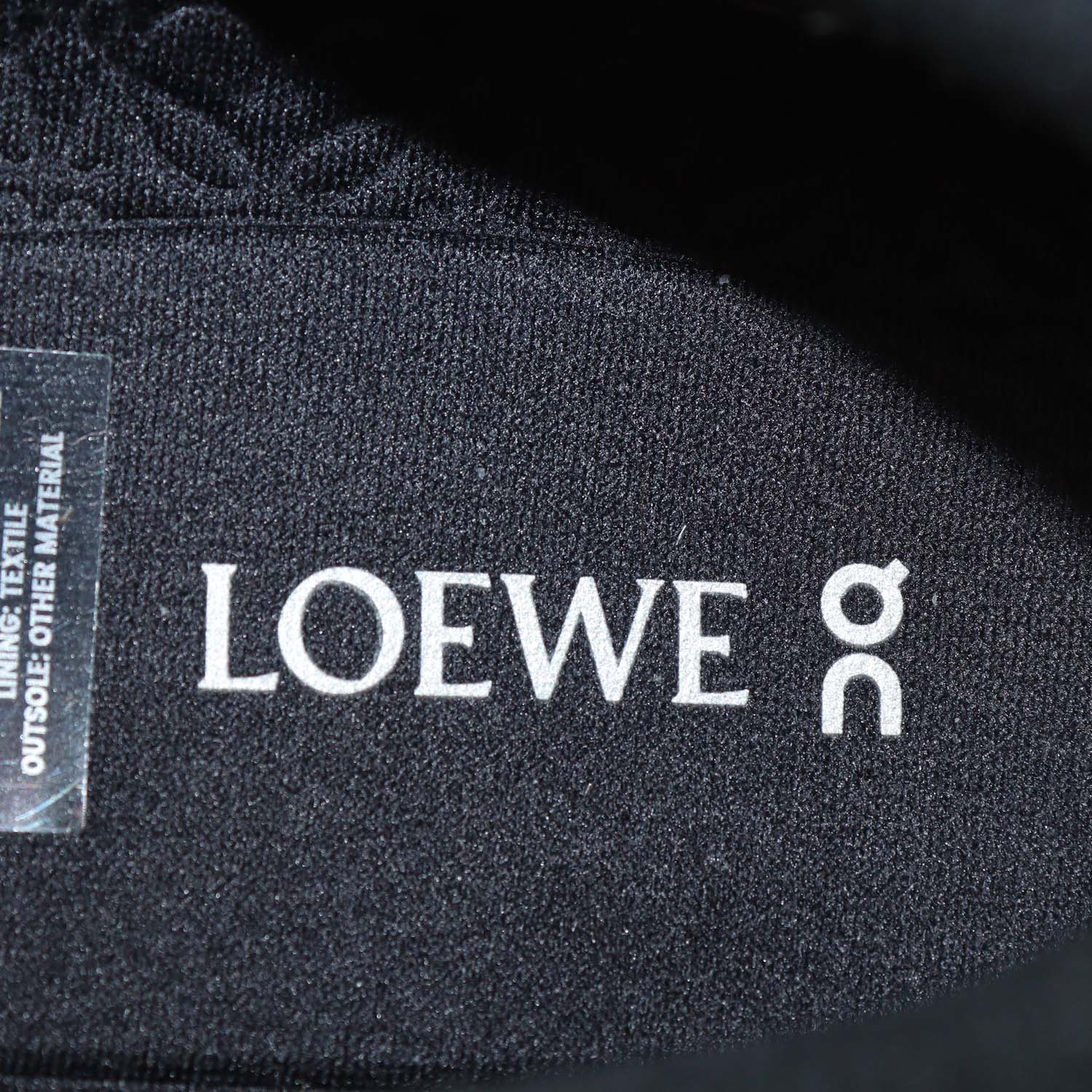 Loewe x ON Black Technical Fabric Running Cloudsolo Sneakers