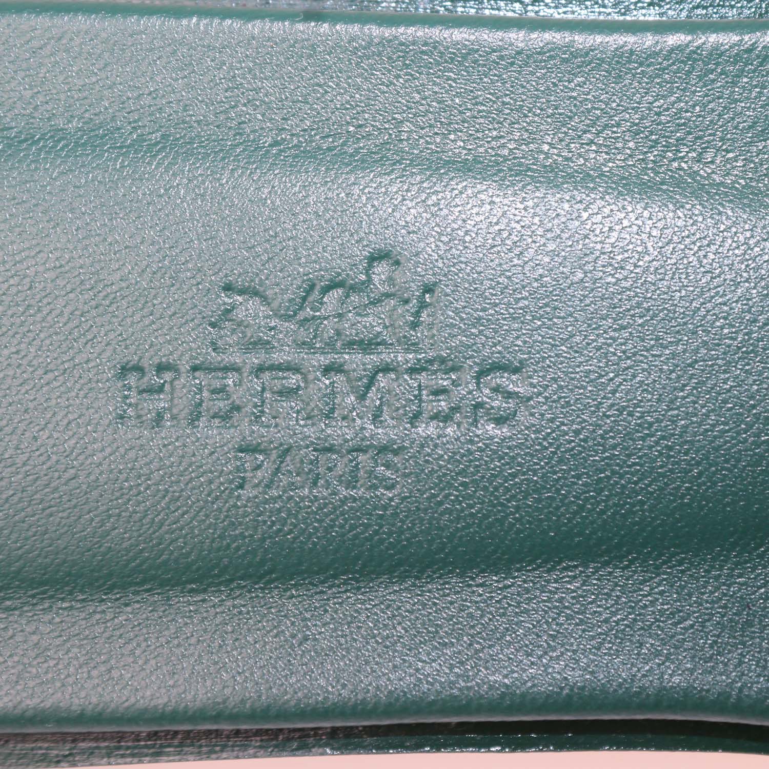 Hermes Vert Oyat Epsom Leather Oran Sandals