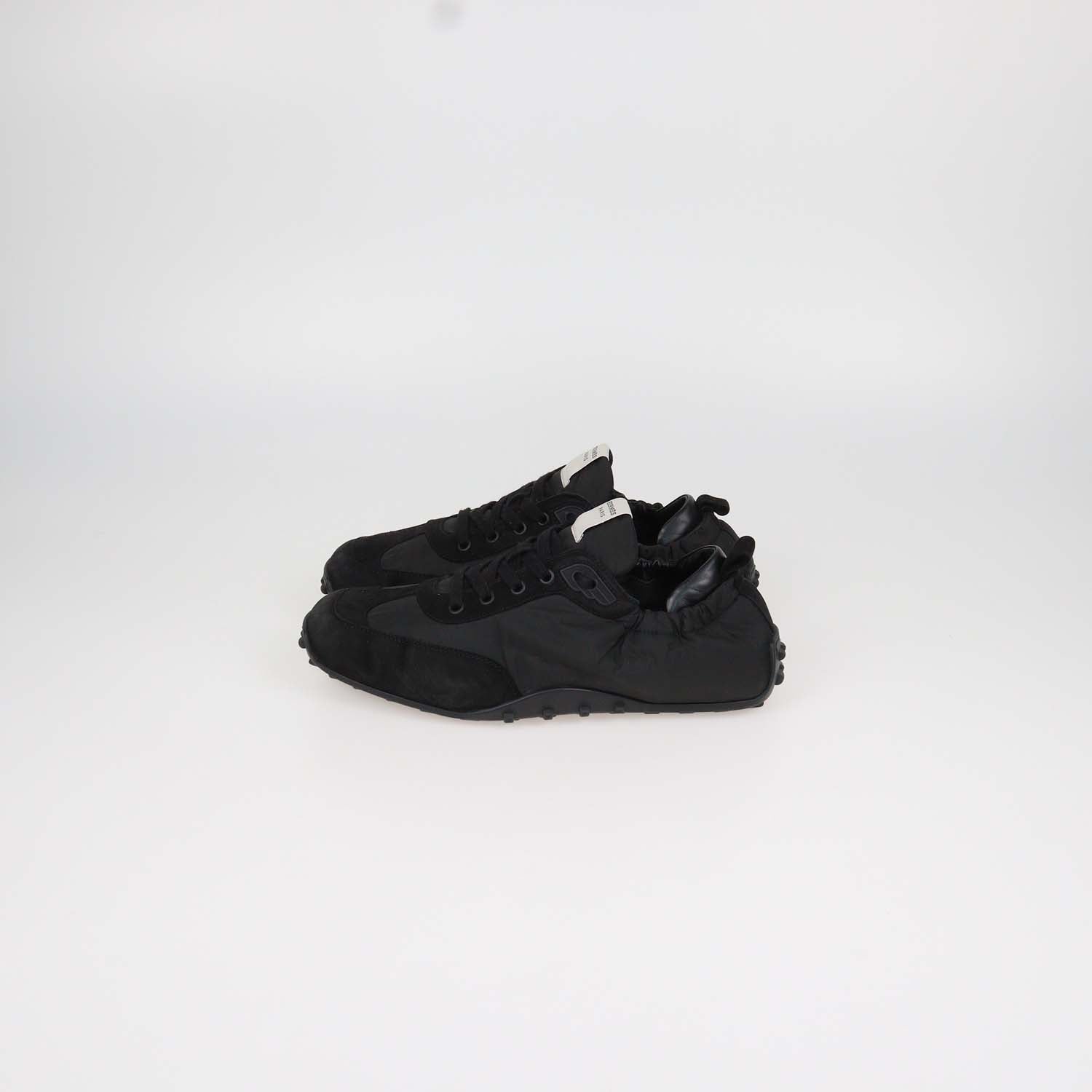 Hermes Black Nylon and Suede In Sneakers