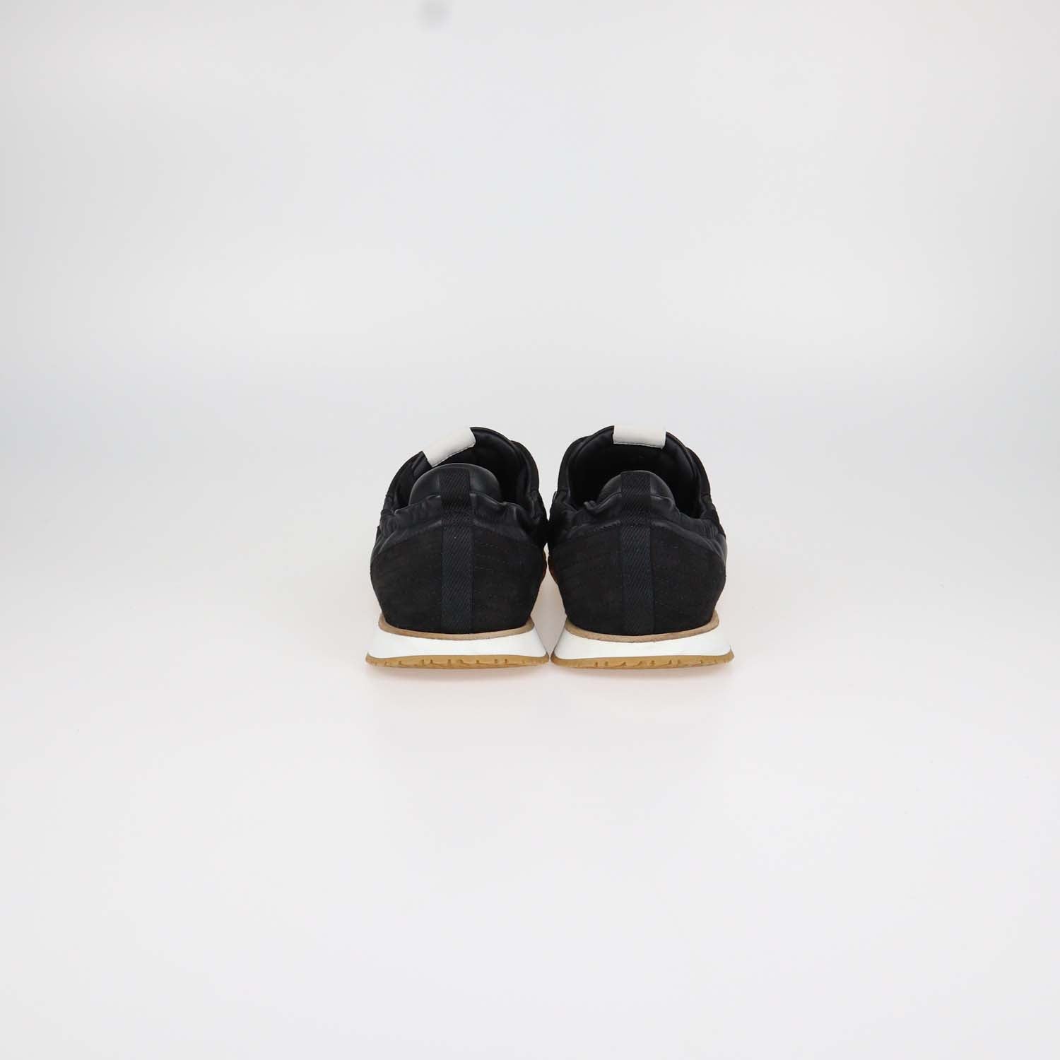 Hermes Black Leather and Suede Jet Sneakers