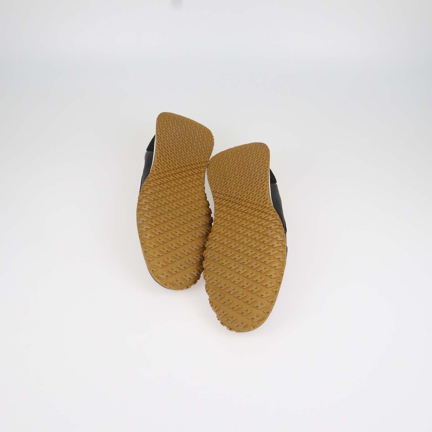 Hermes Black Leather and Suede Jet Sneakers