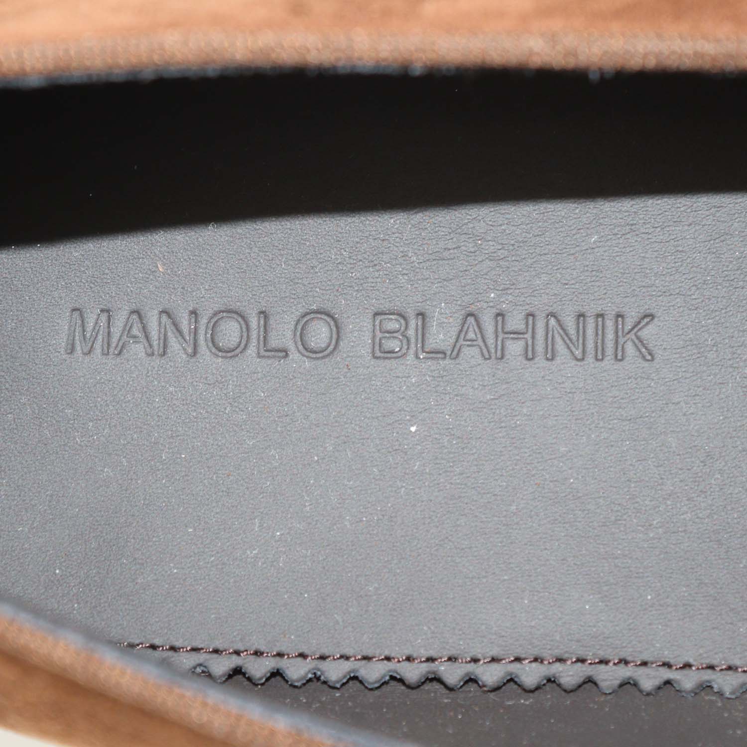 Manolo Blahnik Brown Suede Jewel Buckle Carlton Loafers