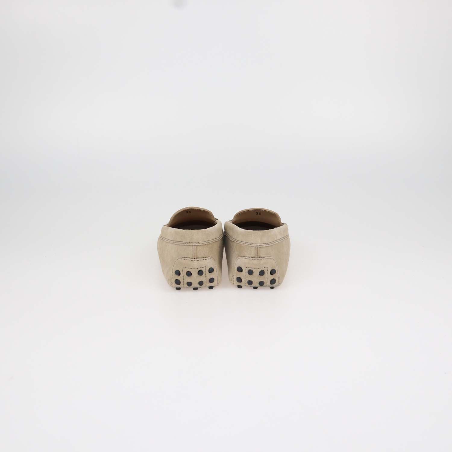 Tod's Junior Beige Suede Gommini Loafers