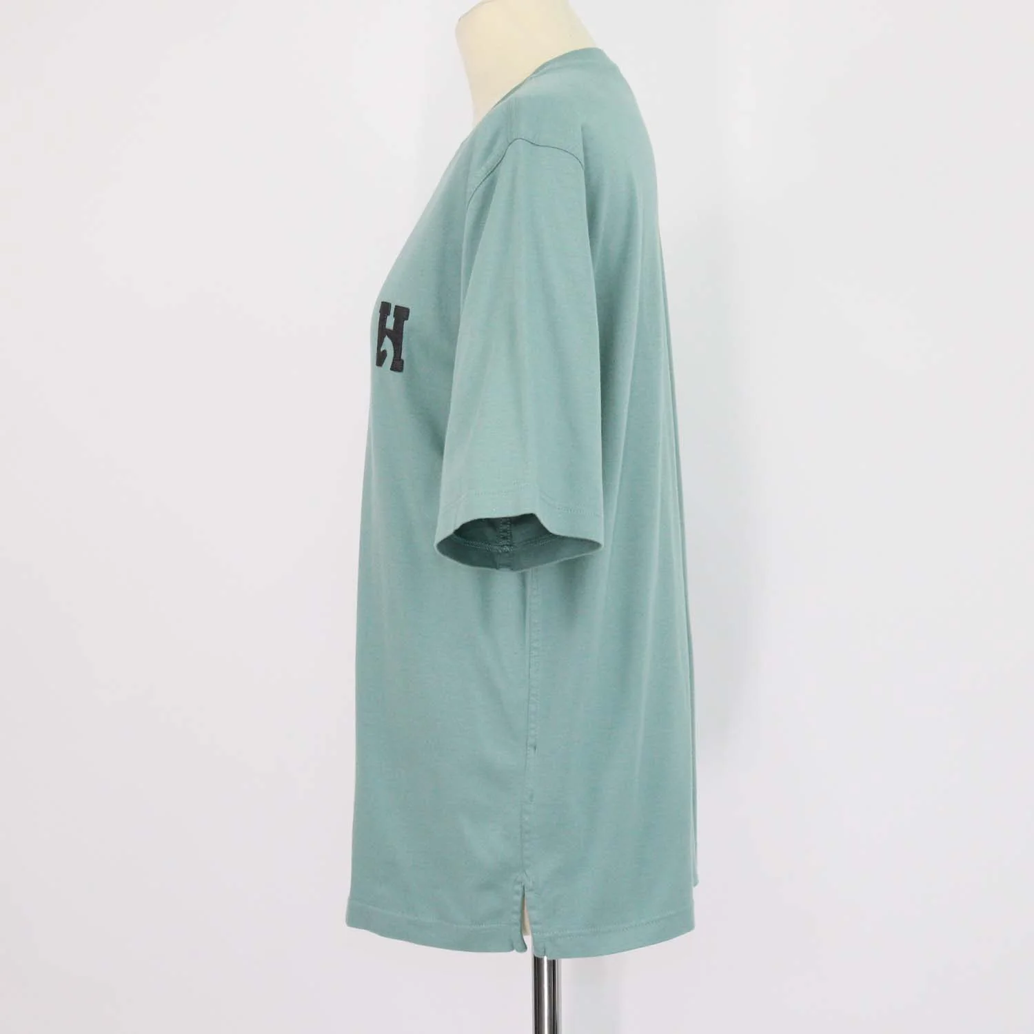 Hermes Celadon Cotton H Cheval Crew Neck T-Shirt