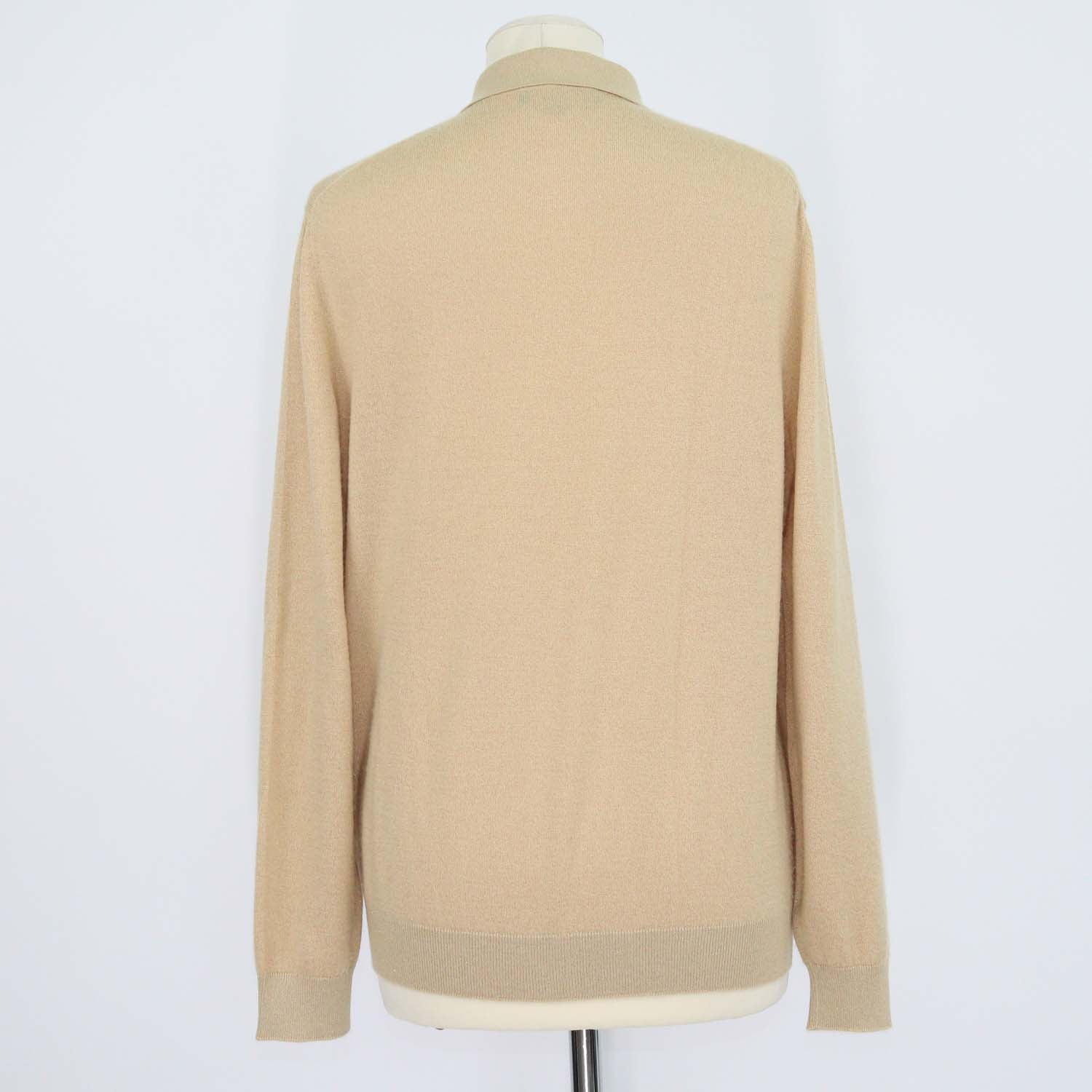 Loro Piana Light Brown Blend Cashmere Luciole Long Sleeve Shirt