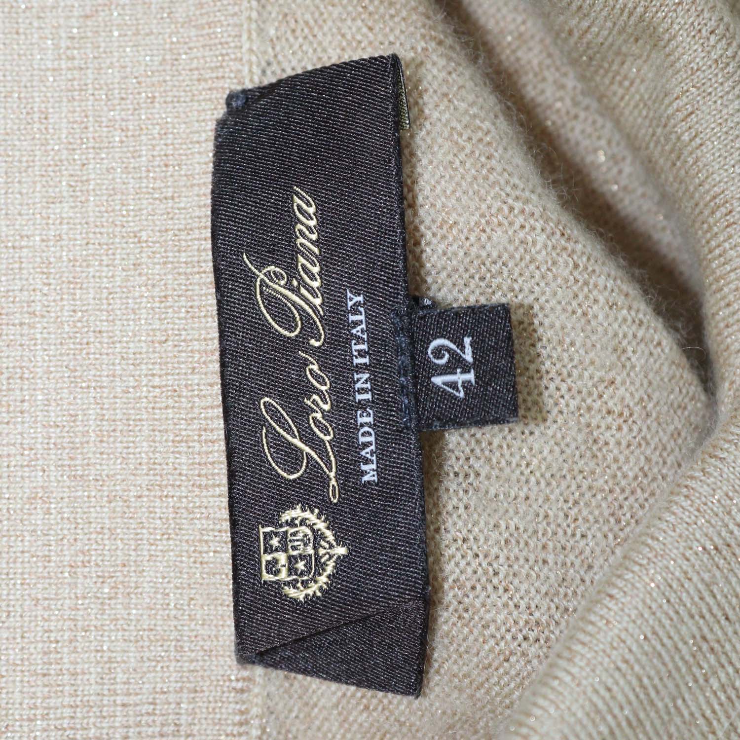 Loro Piana Light Brown Blend Cashmere Luciole Long Sleeve Shirt