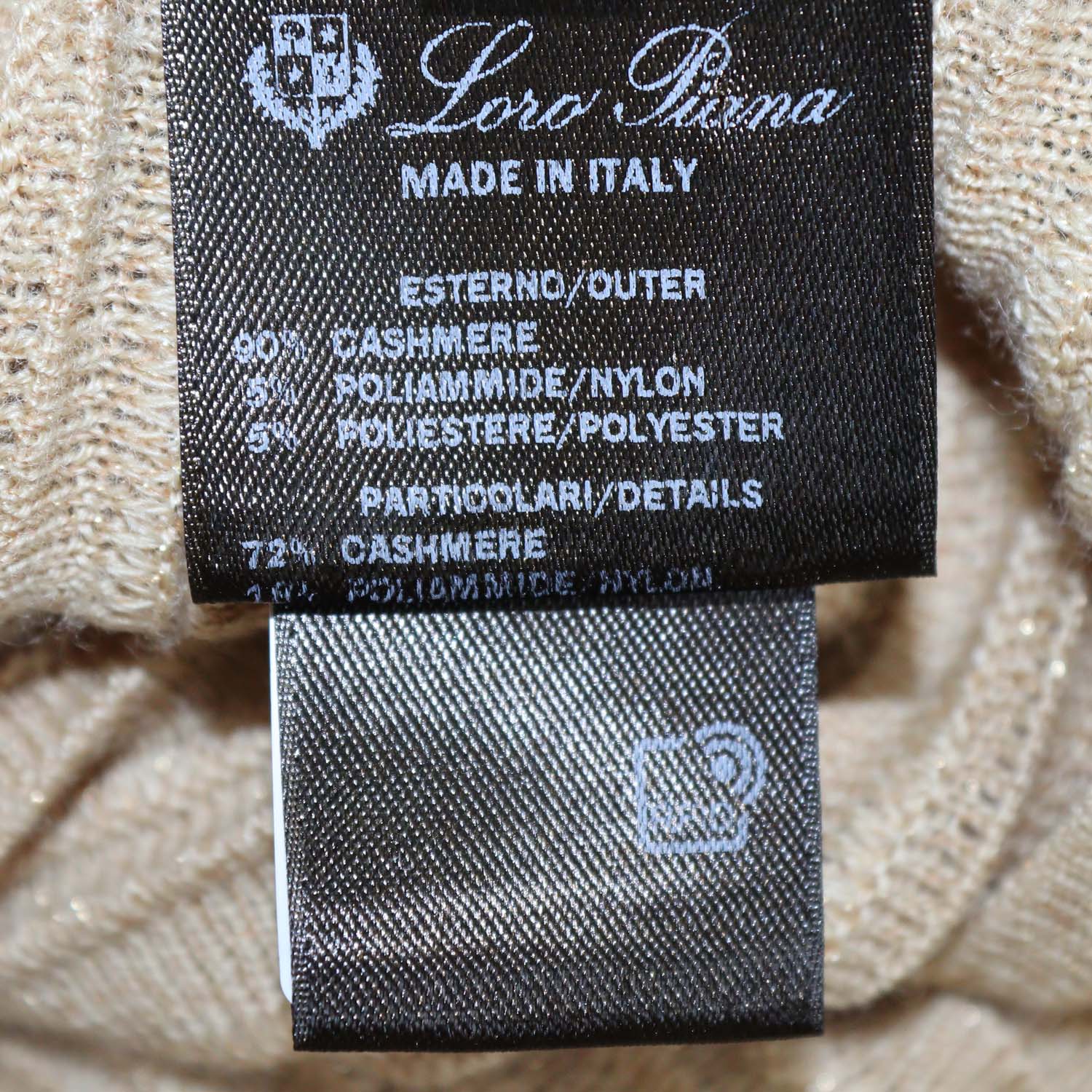 Loro Piana Light Brown Blend Cashmere Luciole Maxi Skirt