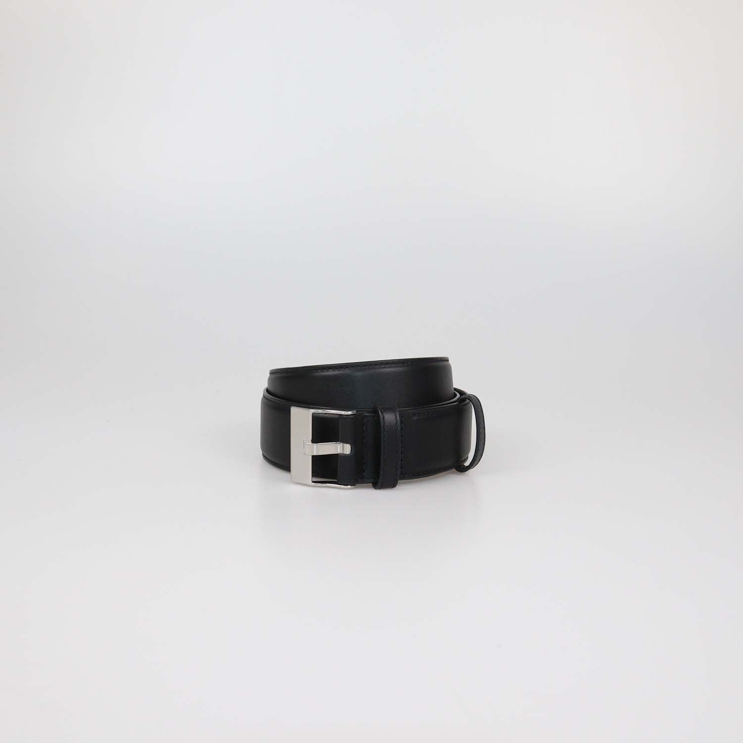 Bottega Veneta Black Leather Belt