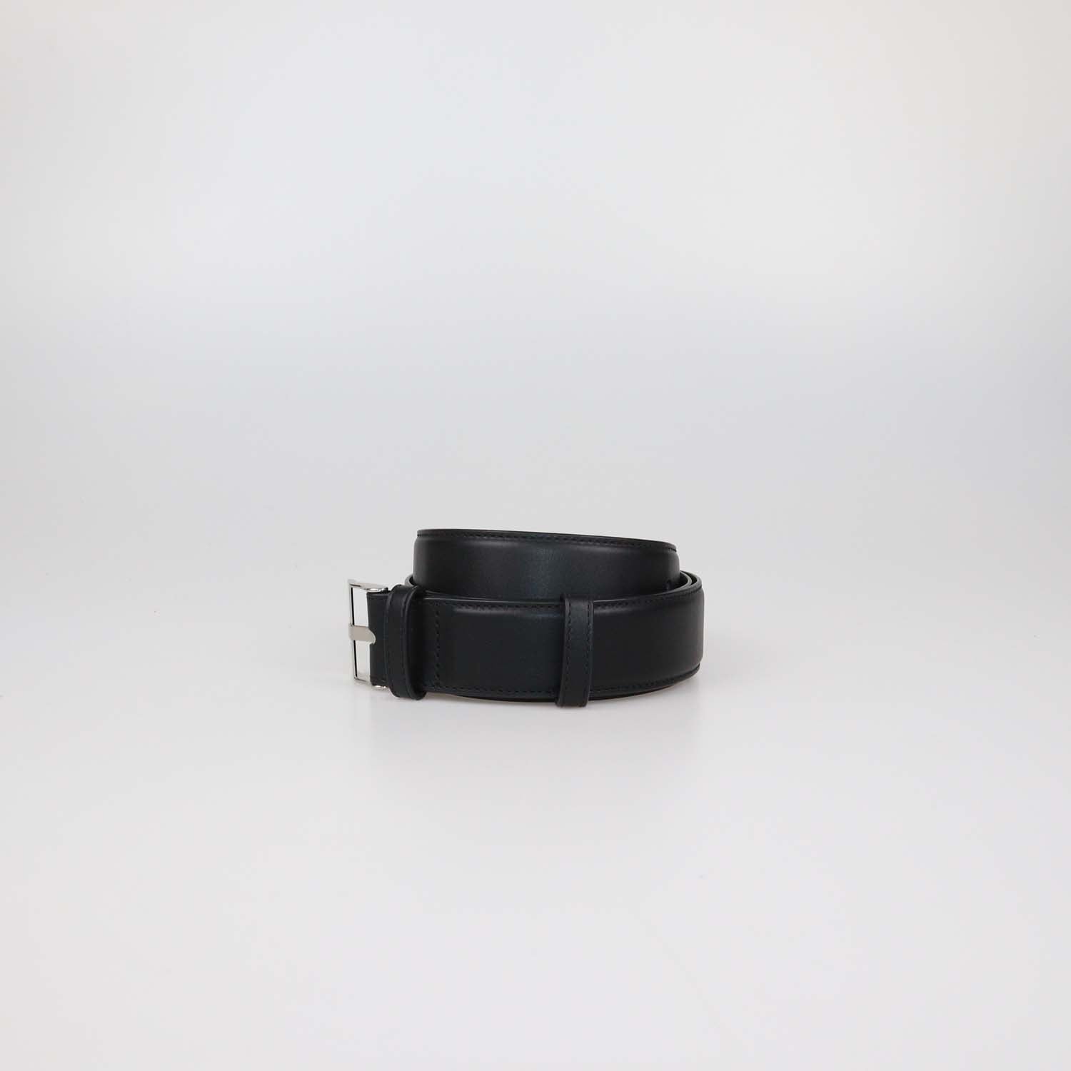 Bottega Veneta Black Leather Belt