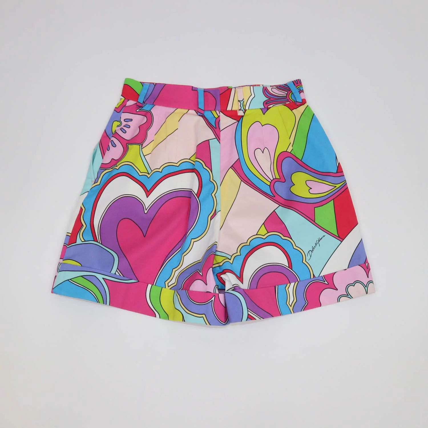 Dolce & Gabbana Multicolor Cotton Printed Short