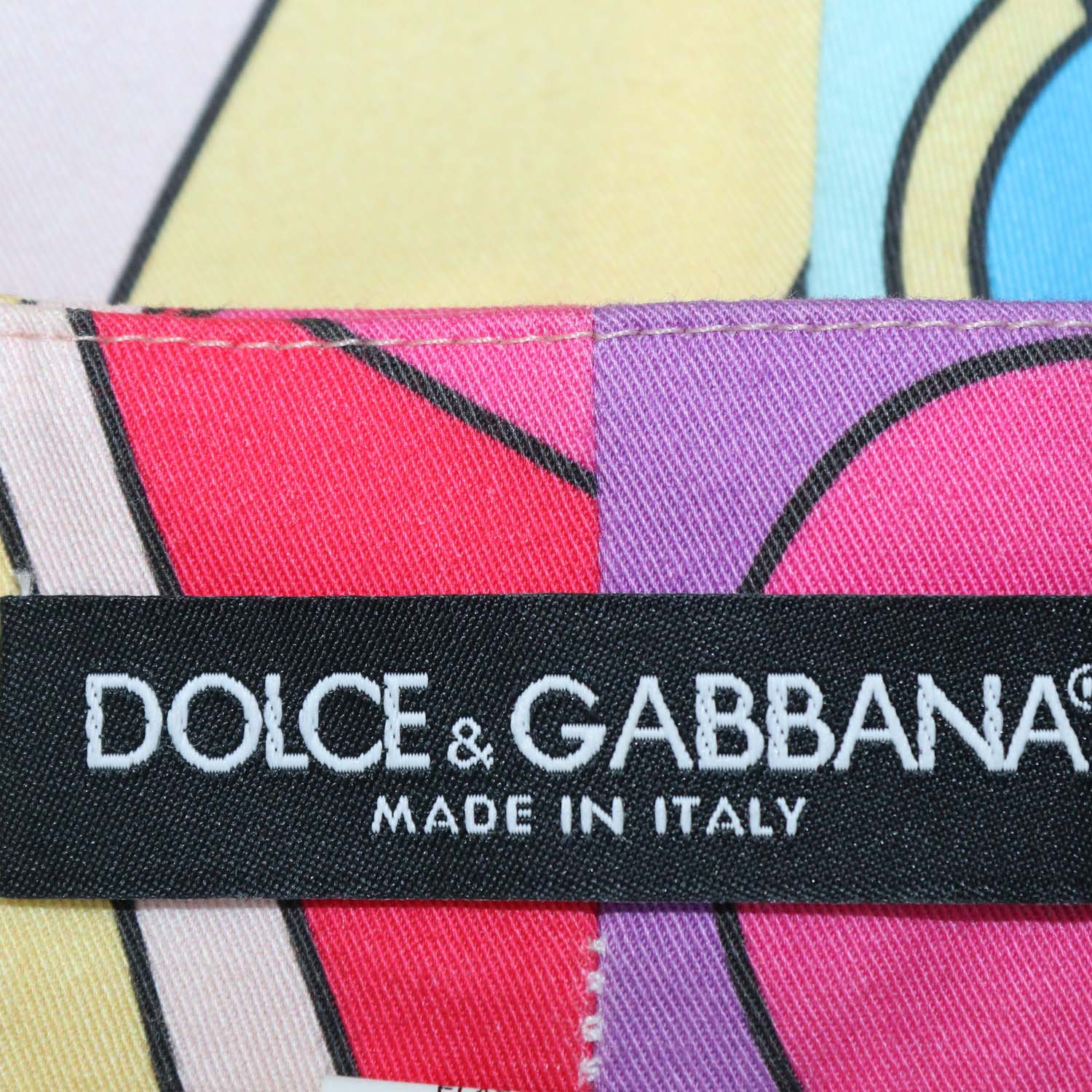 Dolce & Gabbana Multicolor Cotton Printed Short
