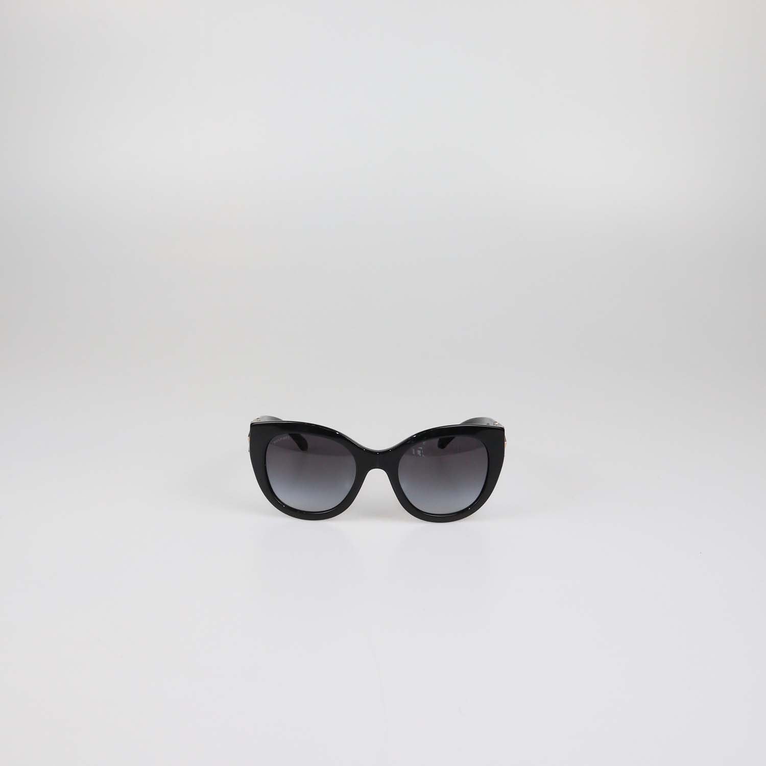 Bvlgari Black Gradient Crystal Cat Eye Sunglasses