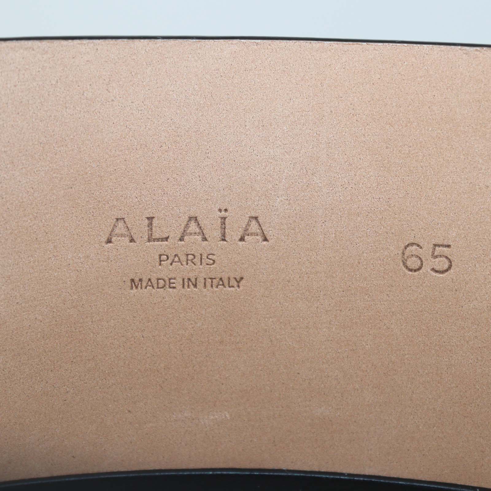 Alaia Black Leather Double Bustier Belt